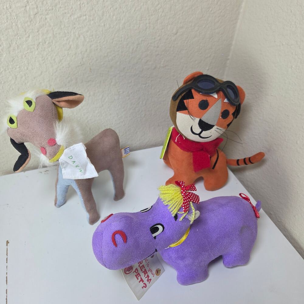 R. Dakin & Company Dream Pets Billy Goat Henrien Hippo Flying Tiger With Tags
